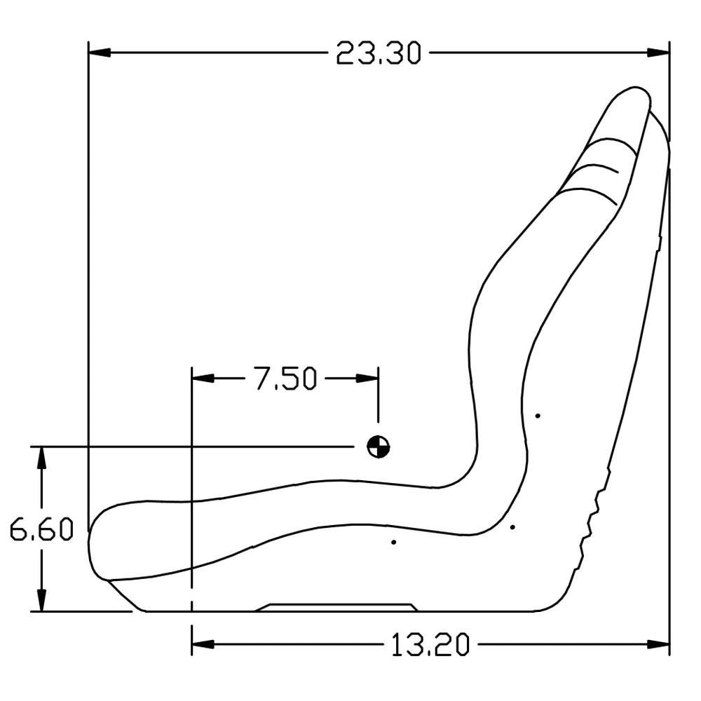 Yellow Seat for Compact Tractor V53822
