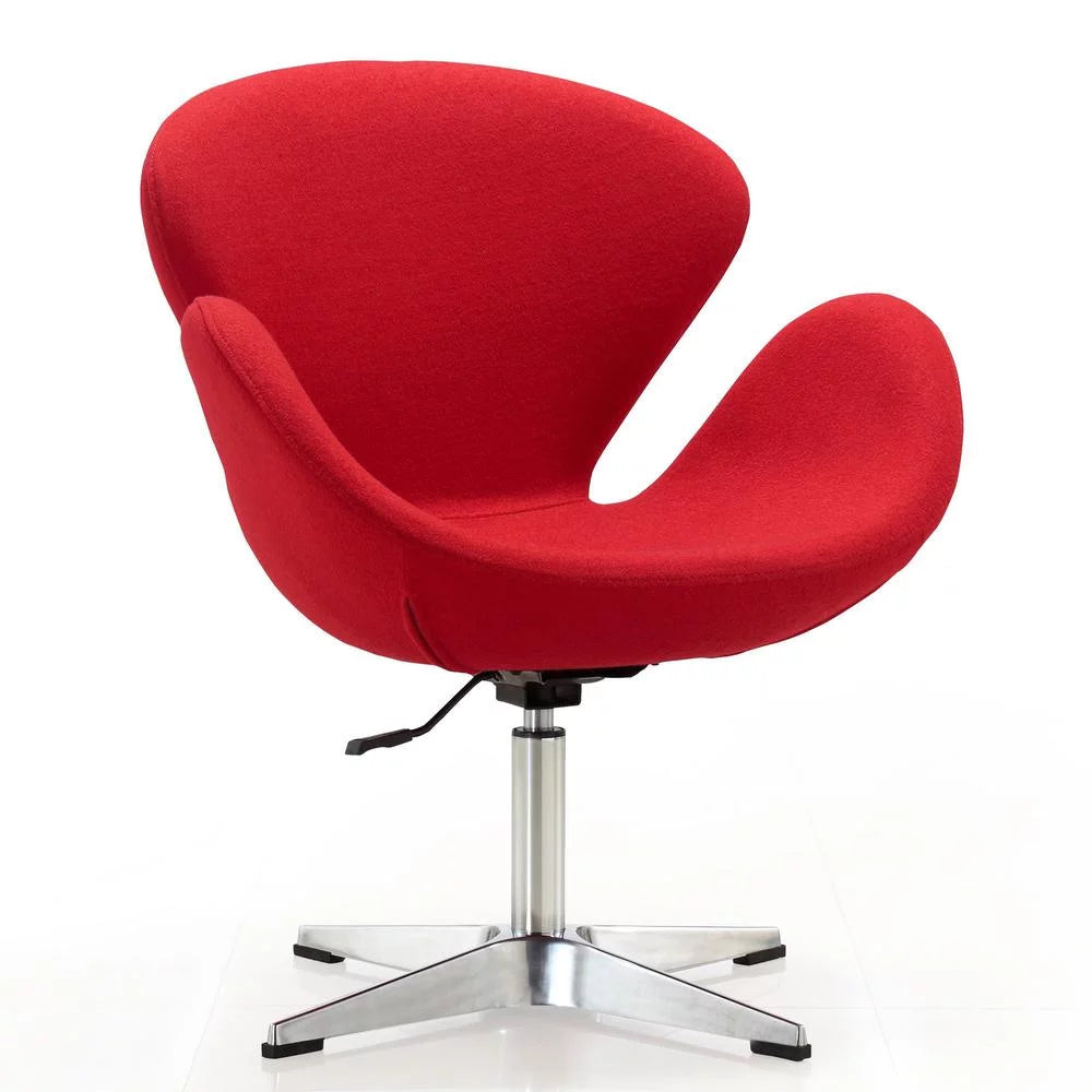 Wool Blend Adjustable Swivel Chair Set of 2 H32572