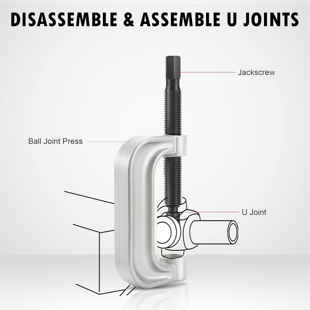 Ball Joint Press & U Joint Removal Tool Kit with 4wd Adapters, Pack of 2 W3755