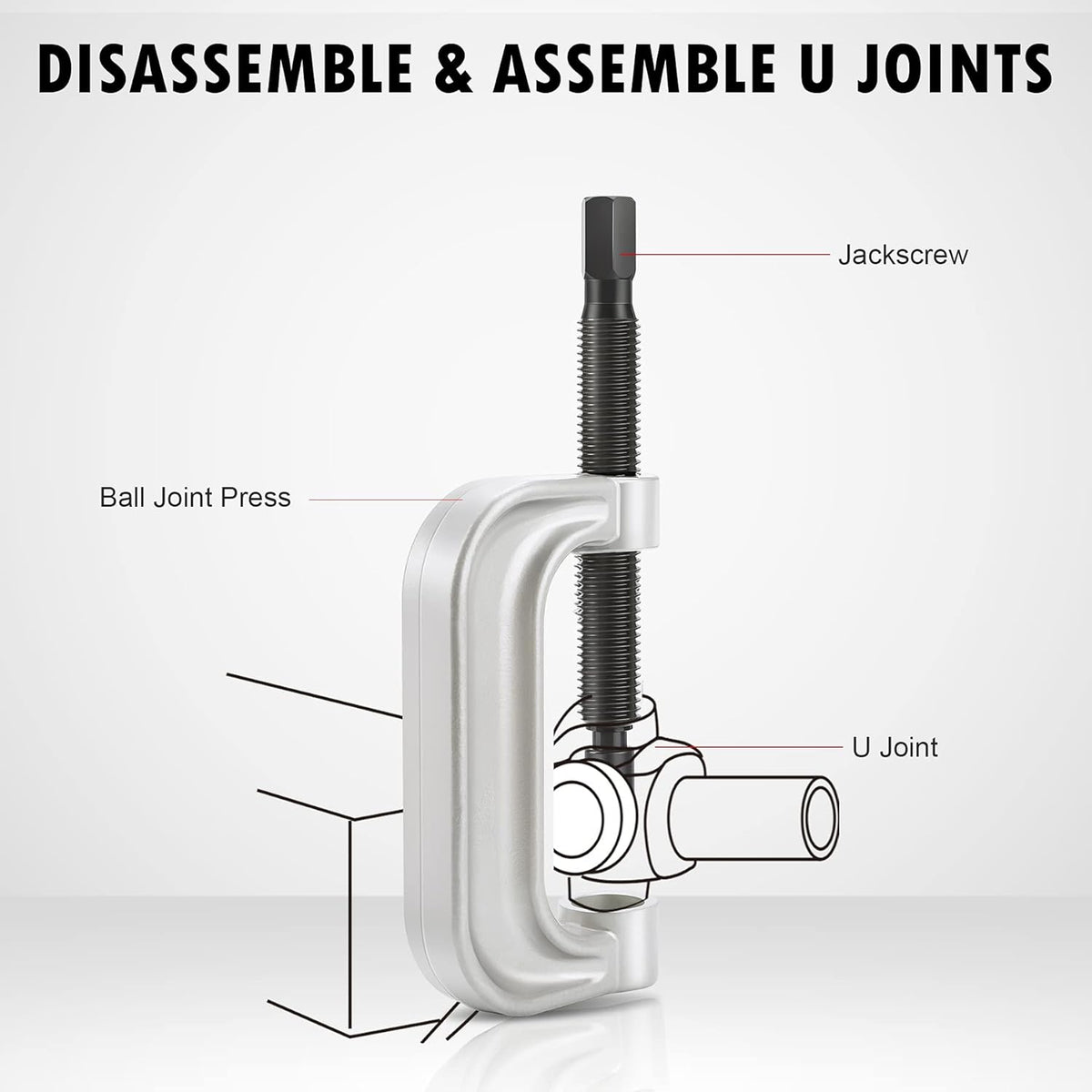 Ball Joint Press & U Joint Removal Tool Kit with 4wd Adapters, Pack of 2 W3755