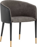 Sparrow Grey / Napa Black Dining Armchair A37009