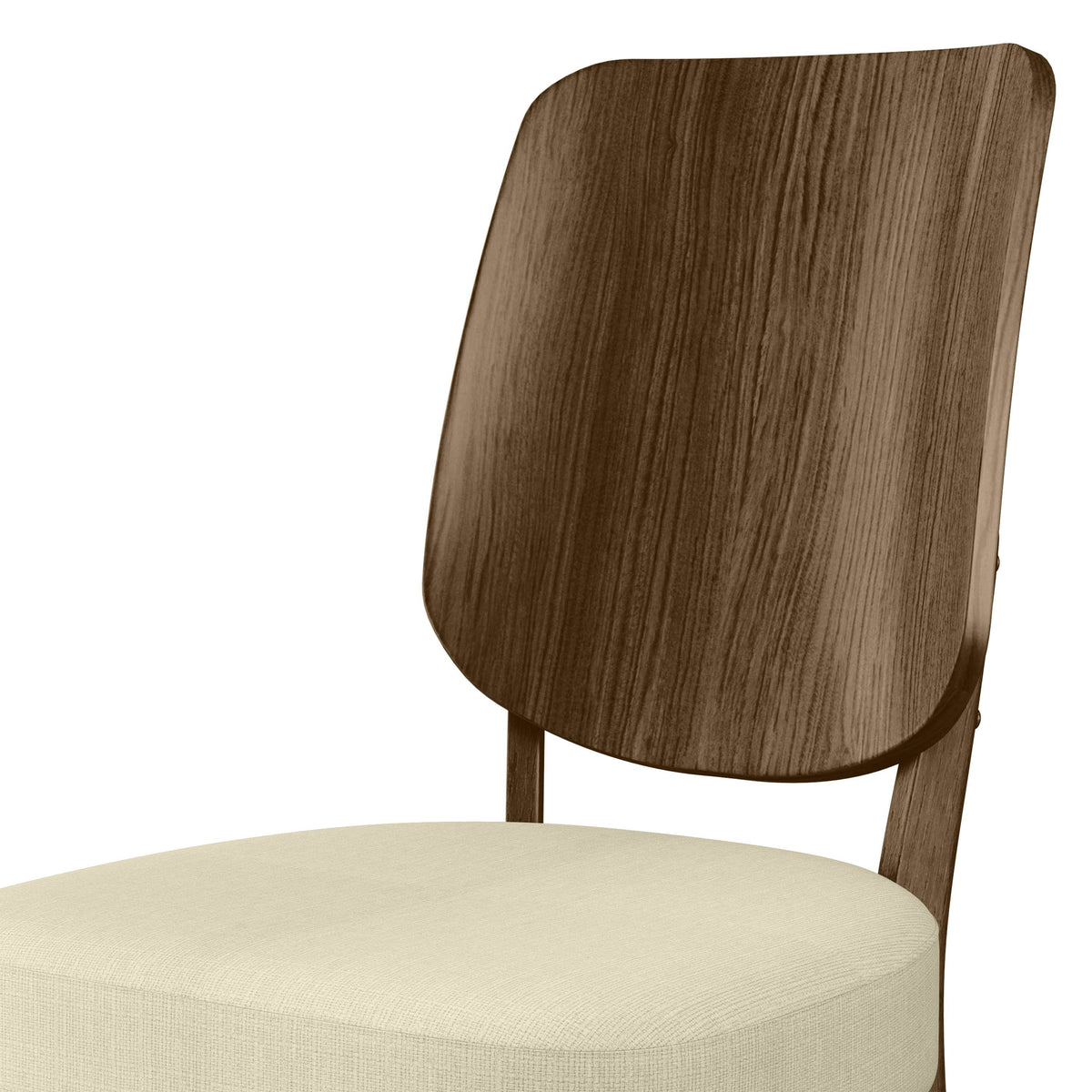 Oatmeal Linen Armless Side Chairs Set of 2 A971785