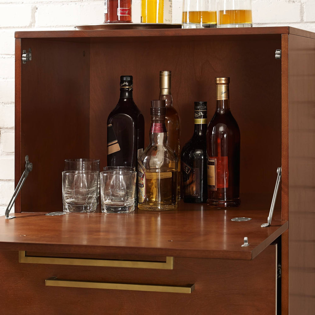 Mahogany Spirit Cabinet J99754