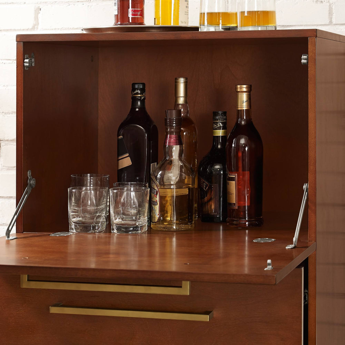 Mahogany Spirit Cabinet J99754