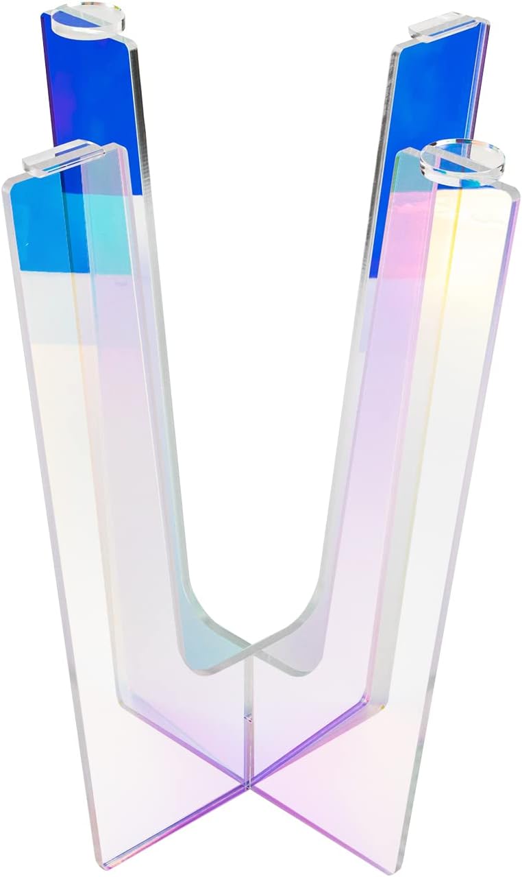 Acrylic Side Table with Storage Shelf W636992
