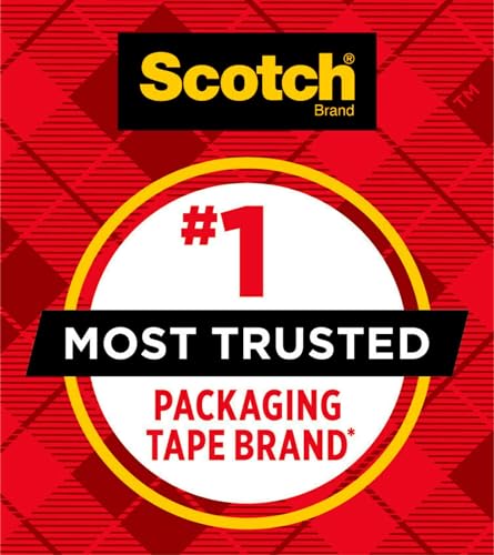 Clear Heavy Duty Packaging Tape, 1.88" x 65.6 yd, 3" Core, 1 Roll (Pack of 2) L3188
