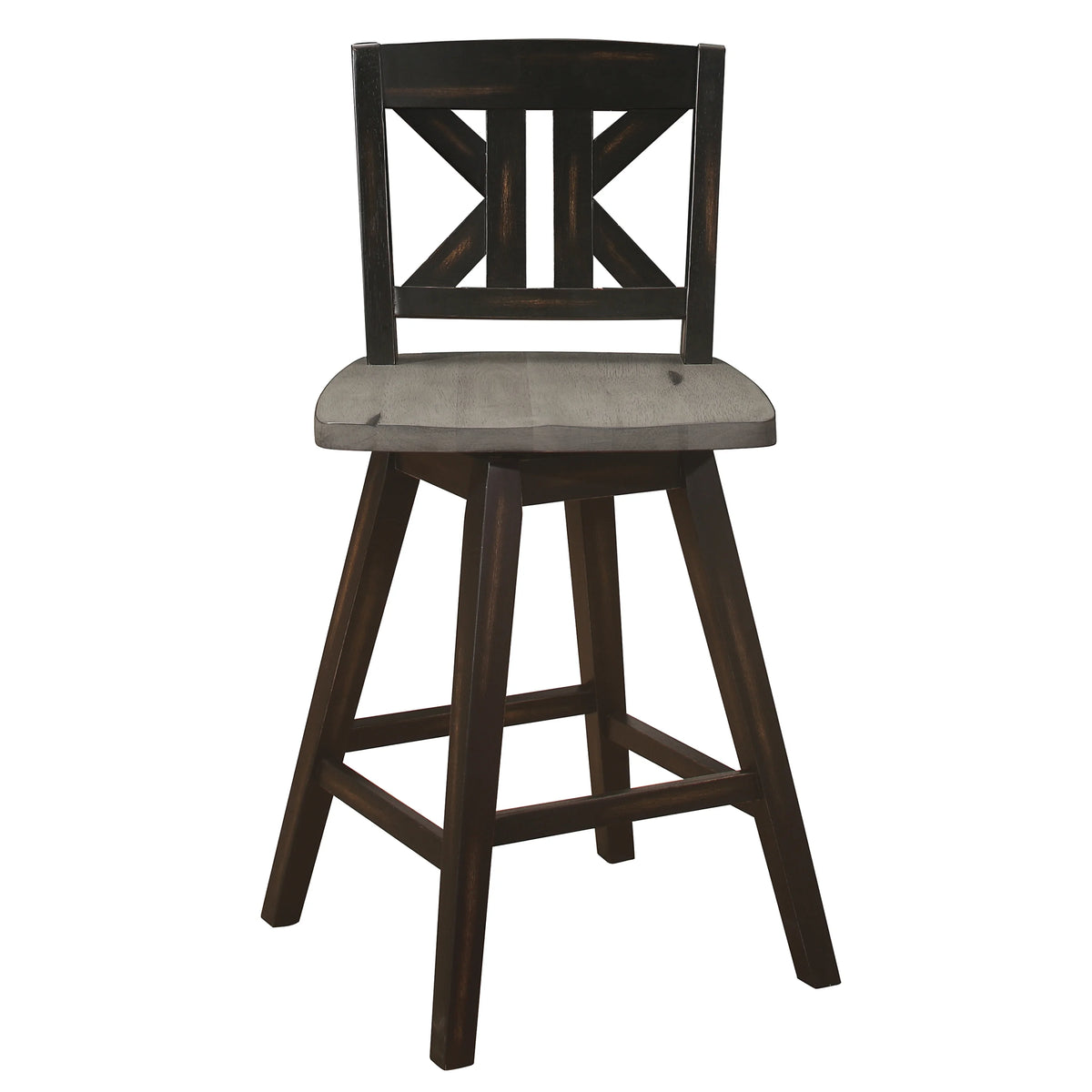 Black Sand-Through Swivel Counter Stool Z839350
