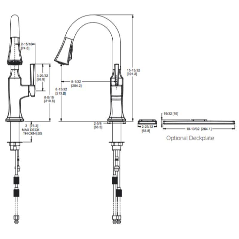 Polished Chrome Pull-Down Kitchen Faucet V3751