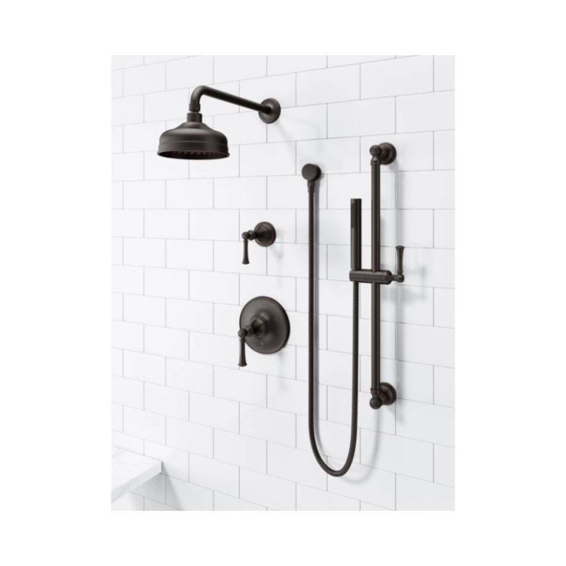 Tisbury Single Function Hand Shower with Slide Bar - Tuscan Bronze Q695504