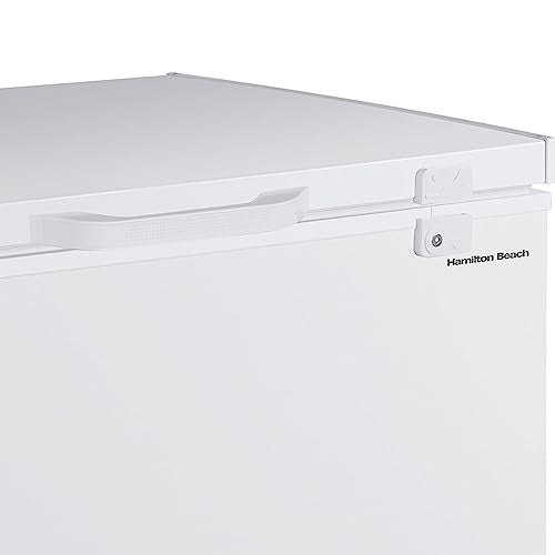 White Chest Deep Freezer with Storage Basket U6333