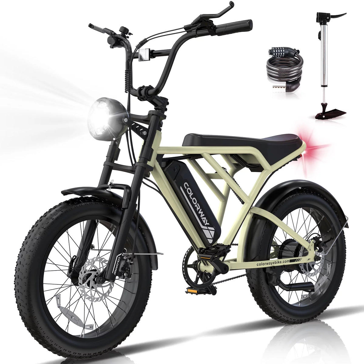 750W Electric Bike 20X4.0 Fat Tire 48V 15Ah Battery Q8754