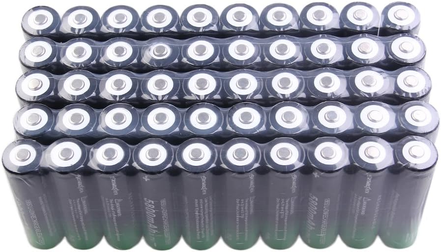 50 Pack 18650 Rechargeable 5800mAh 20A 3.7V Button Top Li-ion Batteries Y20875