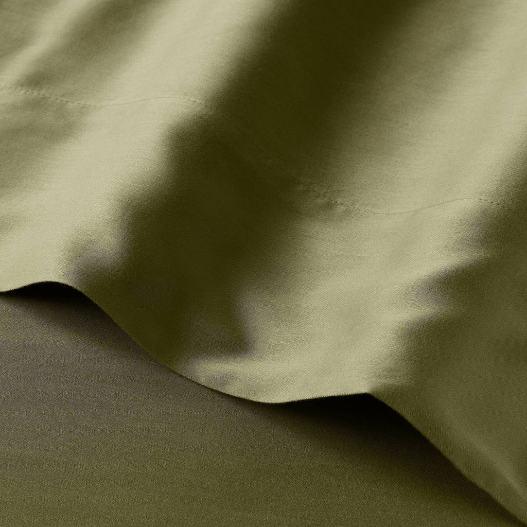 400 Thread Count Washed Lyocell Sheet Set Moss Green Z6610