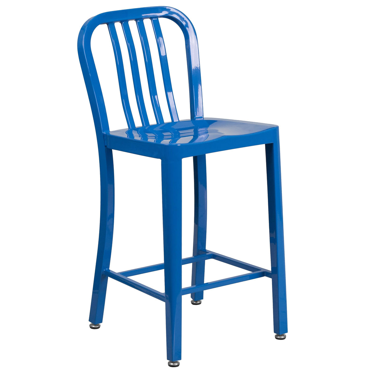Blue Metal Counter Stool G5175