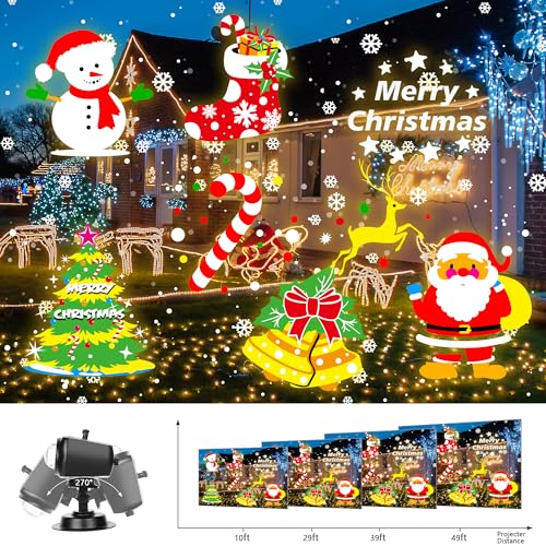 3D Ocean Wave & 72 HD Patterns Holiday Projection Light with Remote T574333