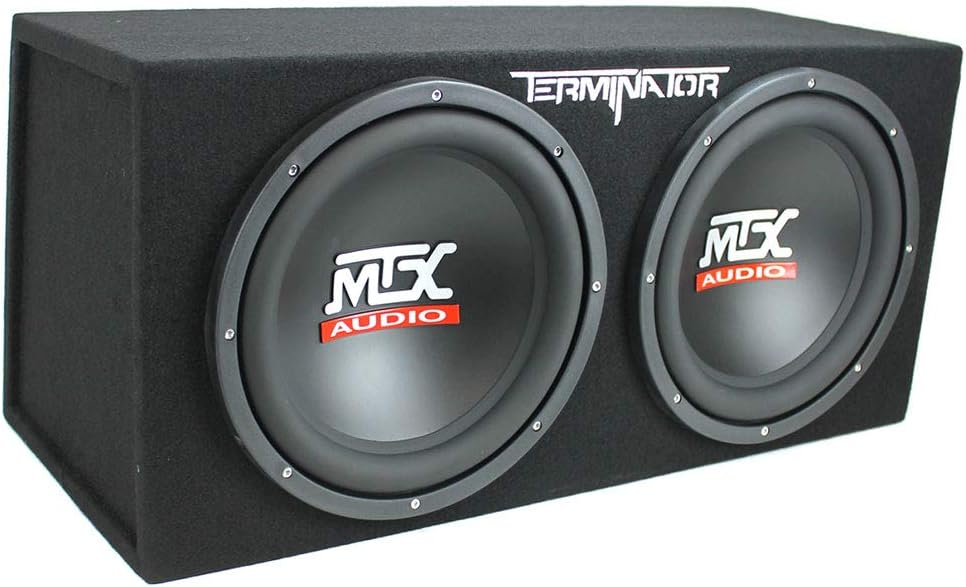 12" 1200 Watt 4 Ohm Dual Loaded Car Audio Subwoofer Package with Sub Enclosure Z151115