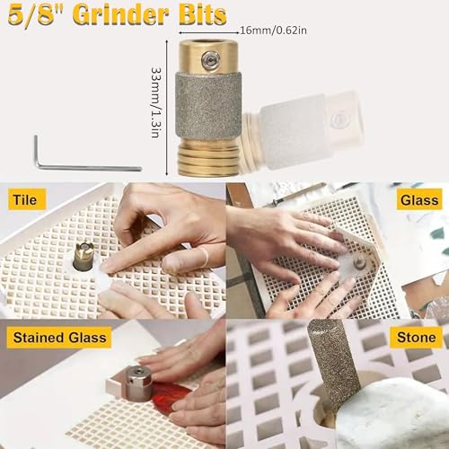 Mini Portable Glass Grinder with 5/8" Grinder Bits U590