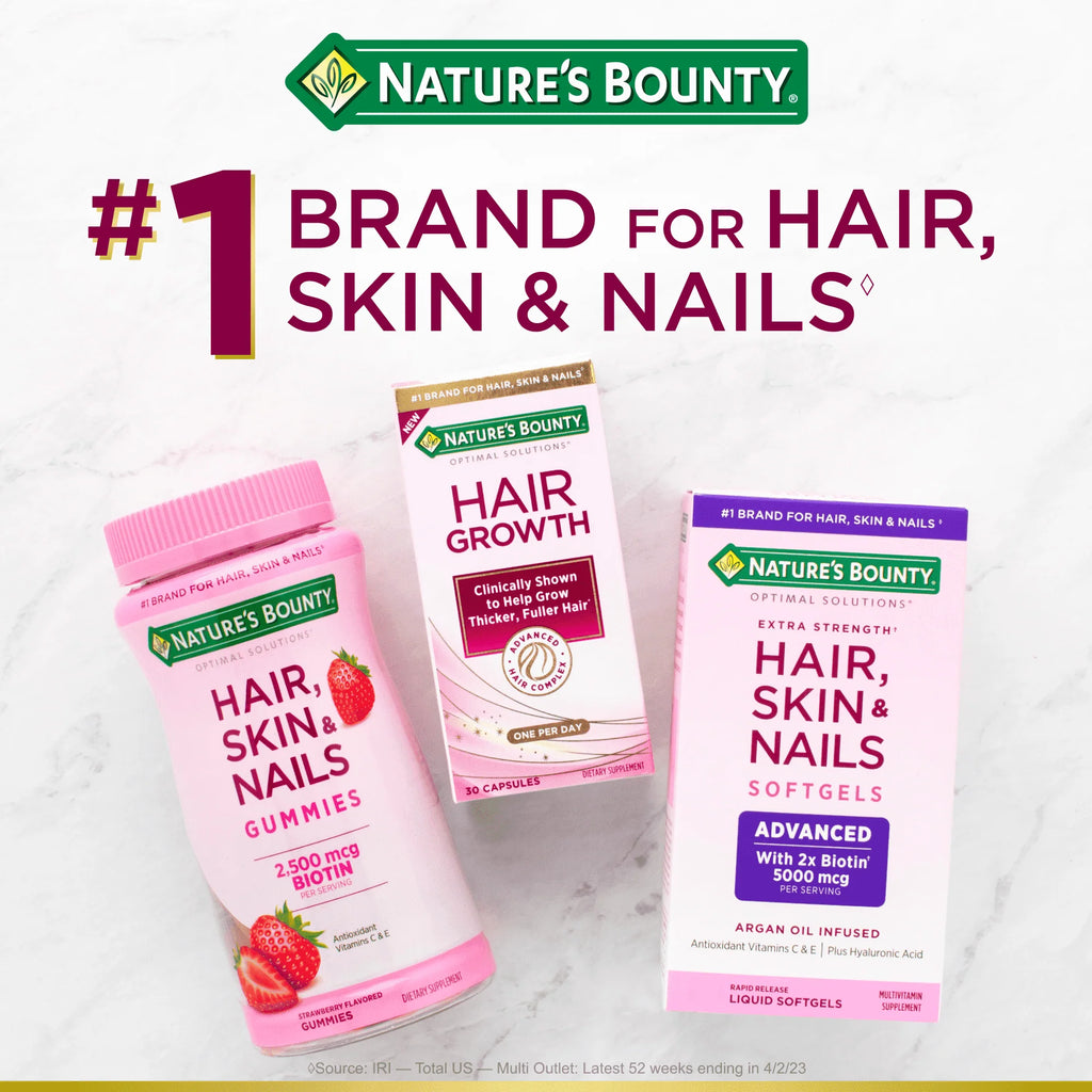 Advanced Hair, Skin and Nail Biotin & Vitamins A, C, & E Softgels, 120 Ct I67895