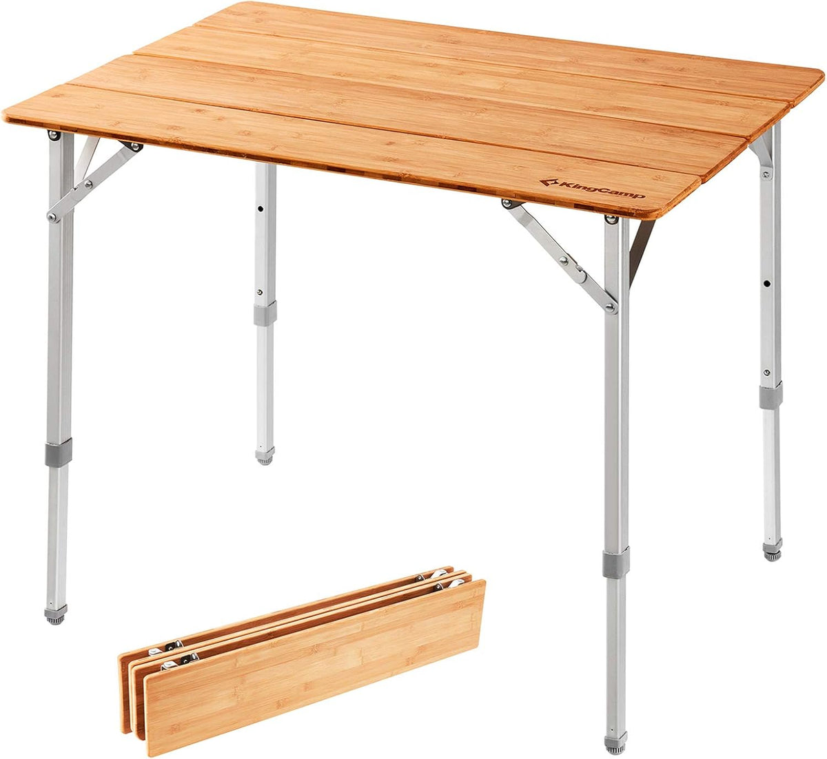Bamboo Folding Camping Table with Carry Bag P462634
