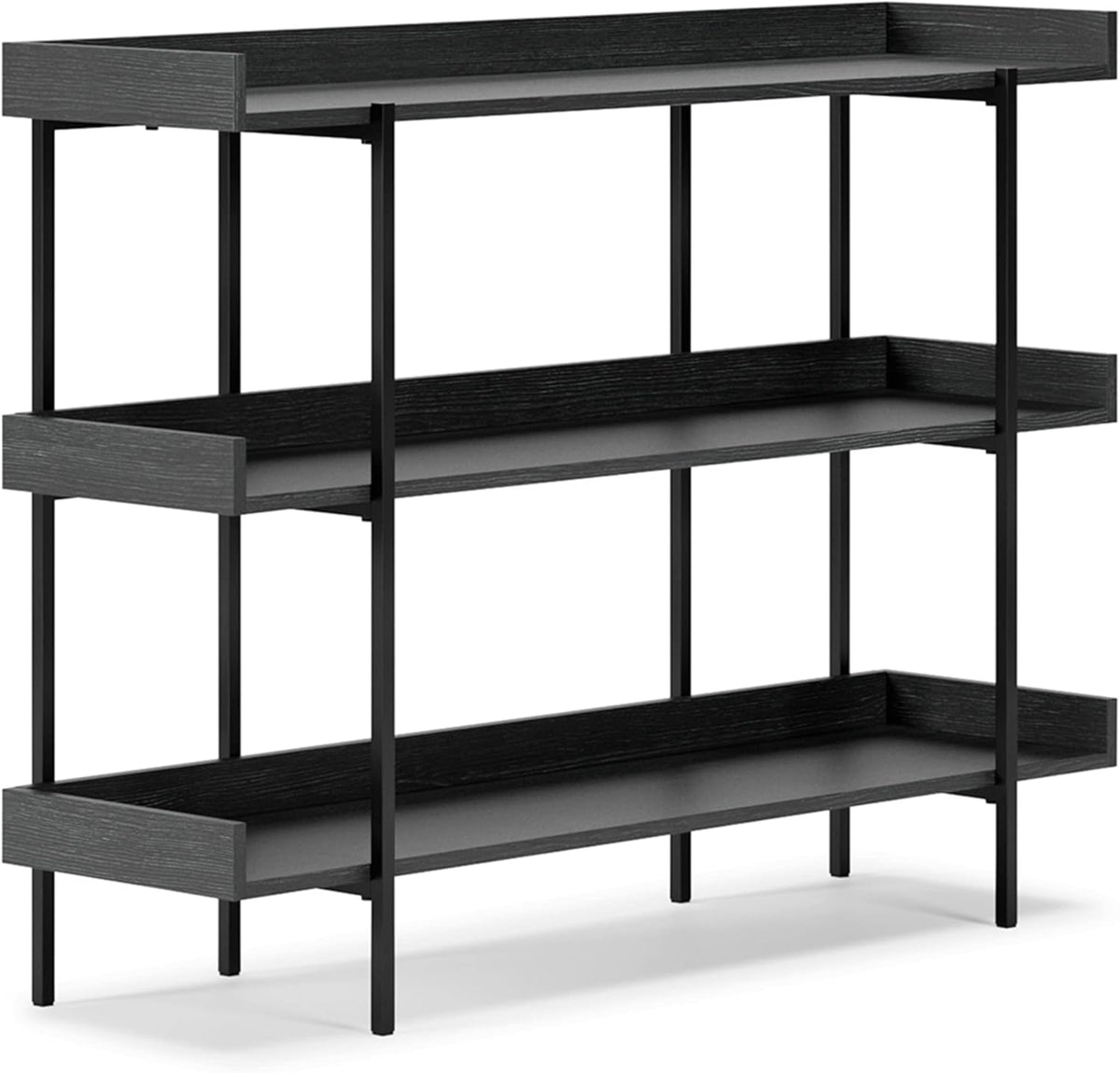 2 Tier Dark Gray Bookcase I3448