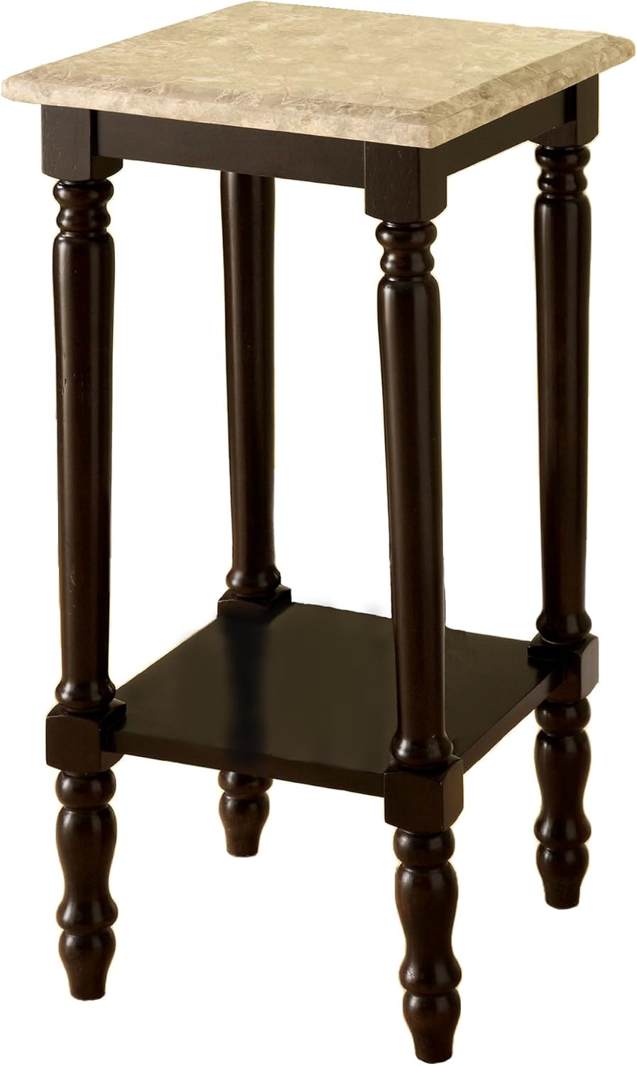 Round Stand with Genuine Marble Top C1083