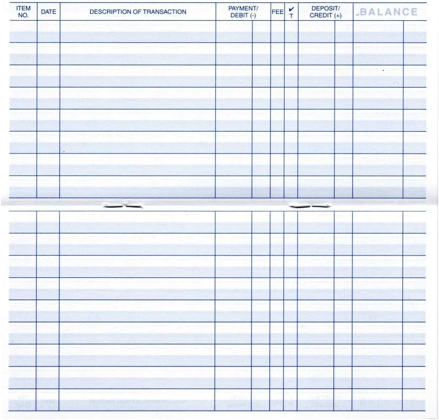 6 Pack 48 Page Transaction Registers X4114