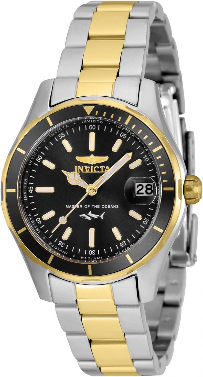 Black Dial Two Tone Steel Watch X27664