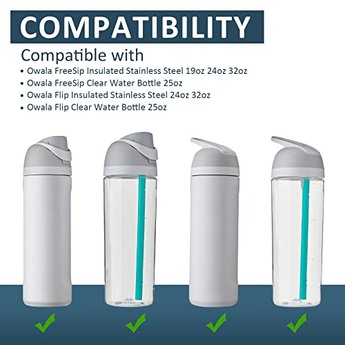 3pcs Reusable Straws with Cleaning Brush S5743