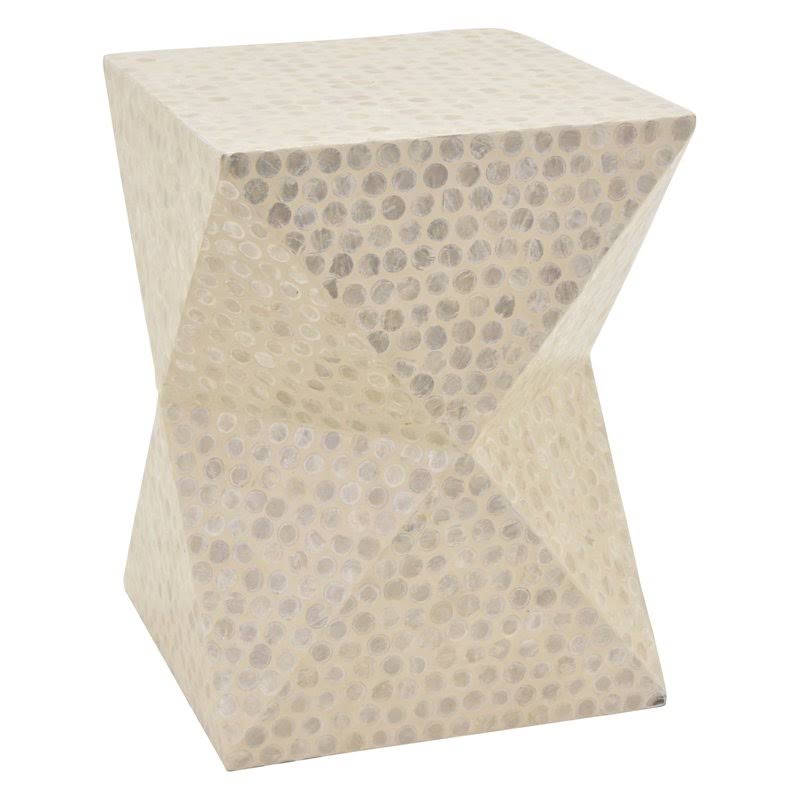 White Wood Stool X714