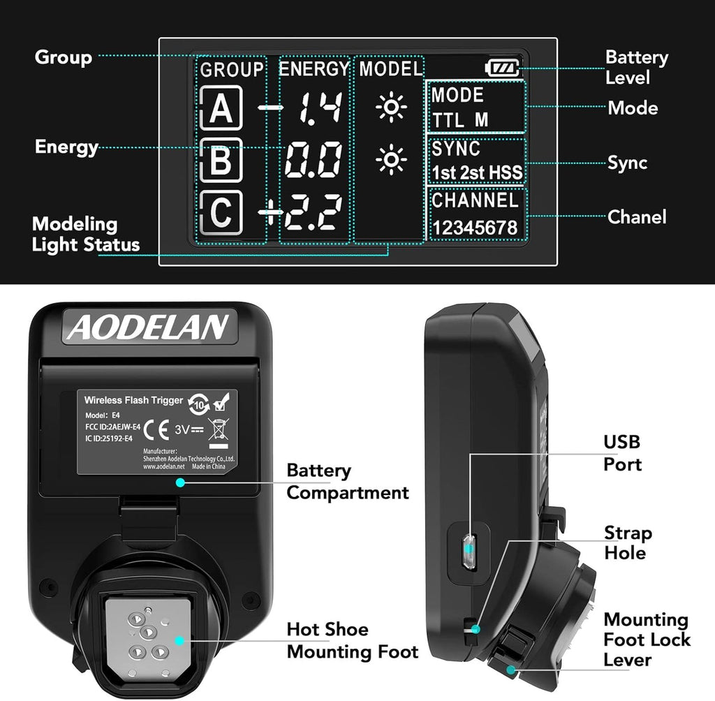 TTL Flash Trigger for Olympus Cameras, 1/8000s HSS X777969