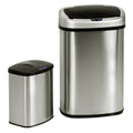 Set of 2 Touch-Free Motion Sensor Trash Cans E534