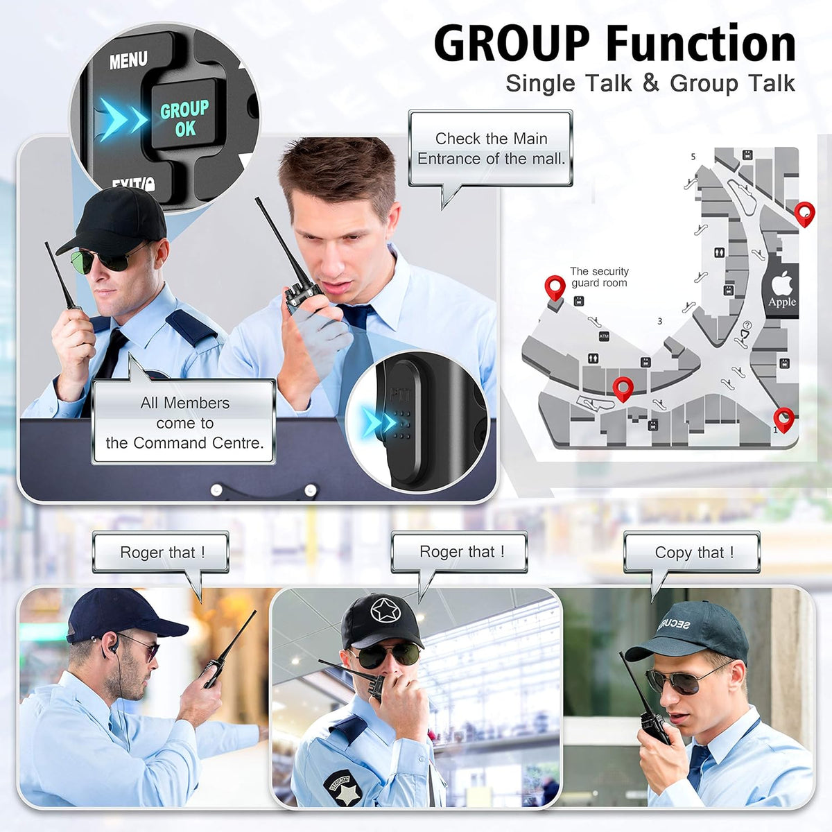 5W Two Way Radios 6 Packs Q5265