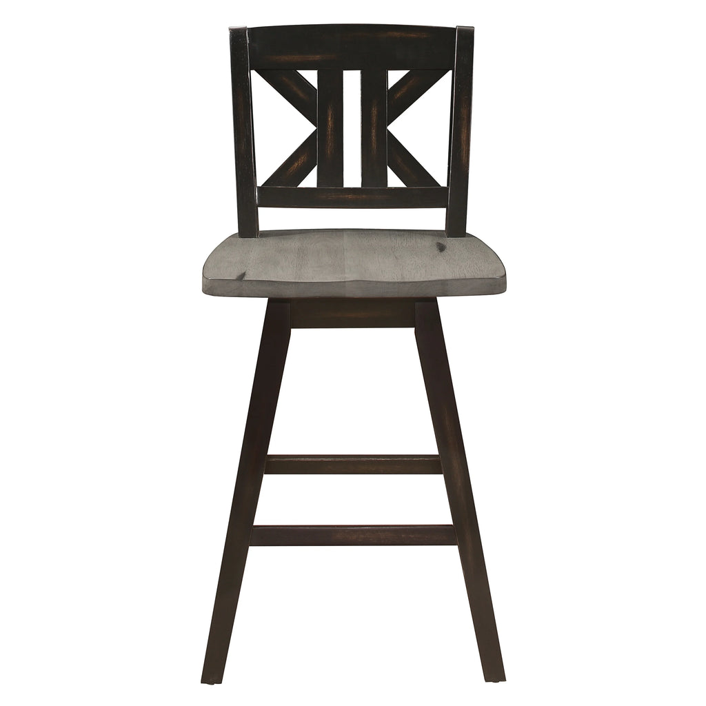Black Sand-Through Swivel Counter Stool Z839350