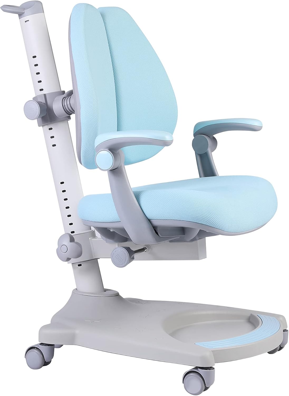 Ergonomic Kids Desk Chair, Adjustable Height and Seat Depth, Pink+White W542006