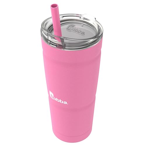 24oz Vacuum Insulated Stainless Steel Tumbler with Straw 2 Pack Q1809