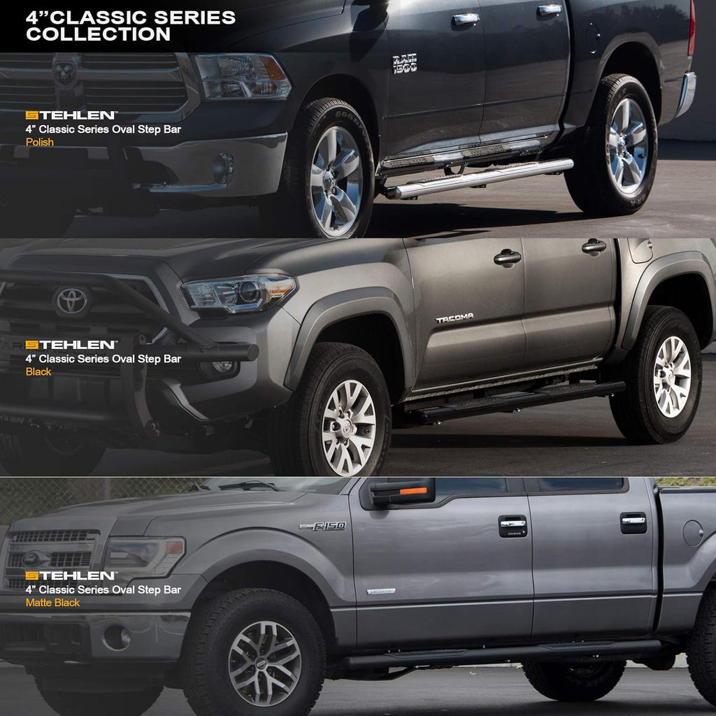 Stainless Steel 4 Oval Side Step Nerf Bars U185463