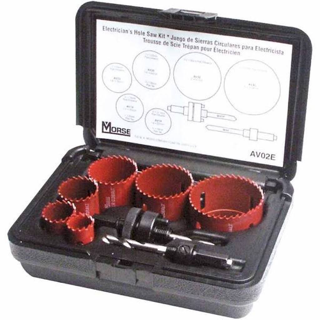 8pc Electricians Hole Saw Kit with Case G910