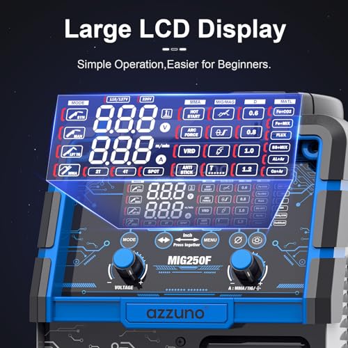 200A MIG Welder, 110V/220V Dual Voltage, 4 in 1 MIG/TIG/Stick ARC Welder V7099