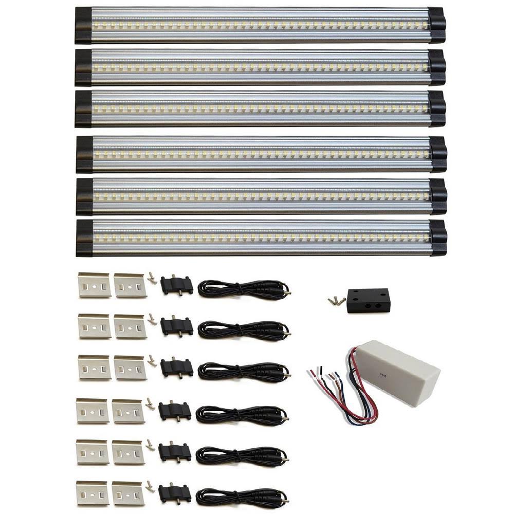 Neutral White LED Under Cabinet Light Fixture with Power Supply M9422