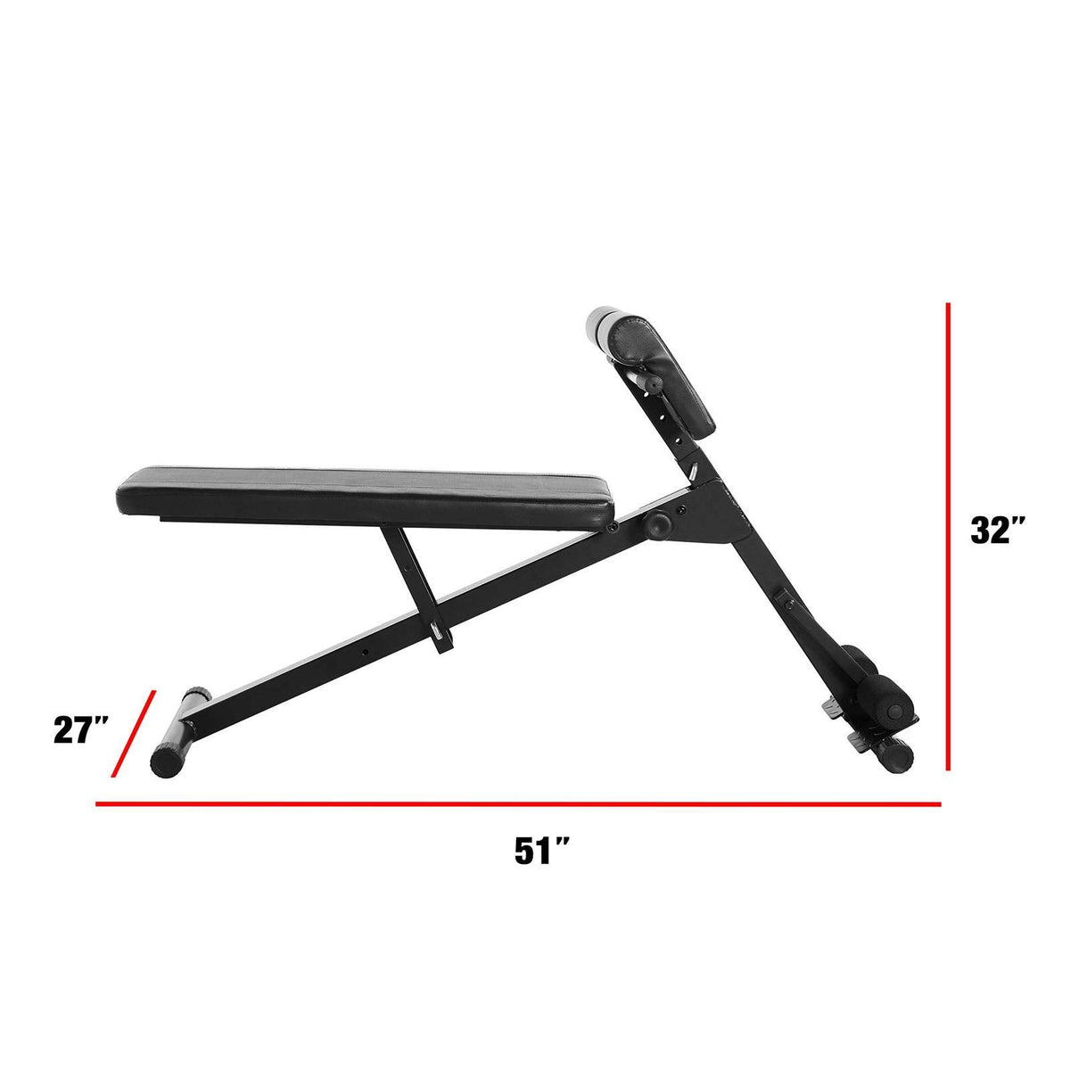 Black Hyperextension AB Bench H38662