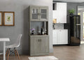 Microwave Cabinet with Double Glass Doors B1663