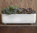 White Fiber Cement Cachepot A96425