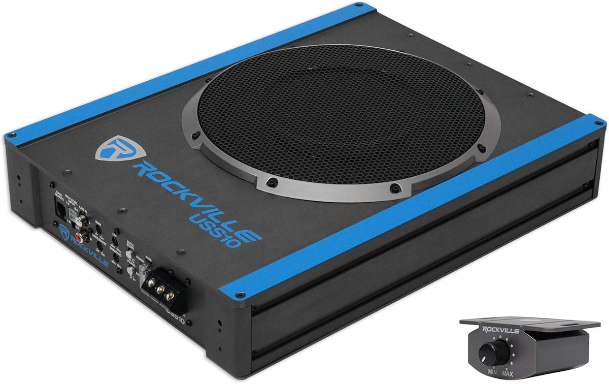 10" 800w Slim Under-Seat Active Powered Car Subwoofer M89059