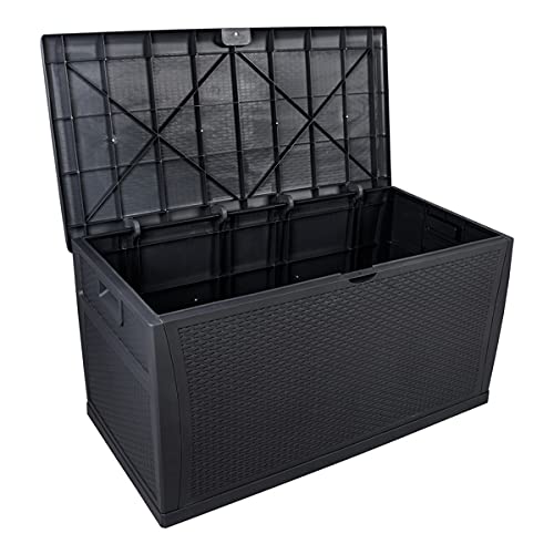 Brown 51 Gallon Waterproof Deck Storage Box N9916