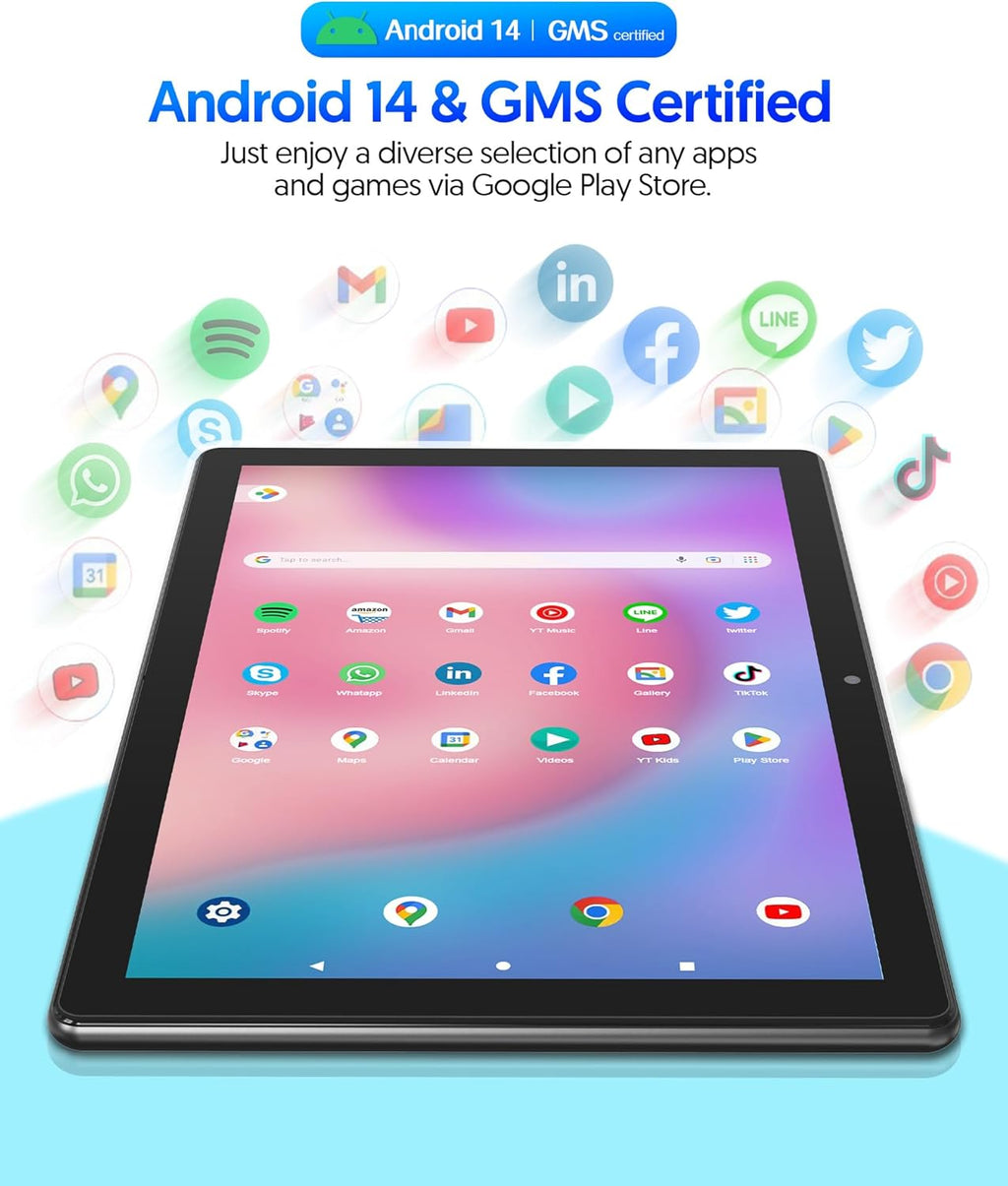 6GB RAM 64GB ROM 10 inch Android Tablet with Keyboard X84547