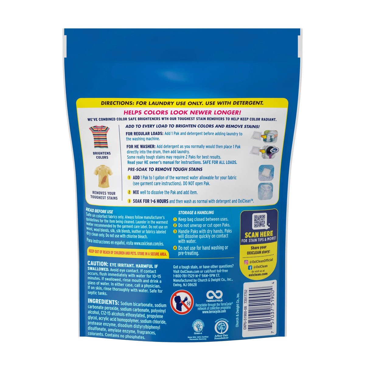Laundry Brightener & Stain Remover, 10 Count K77645