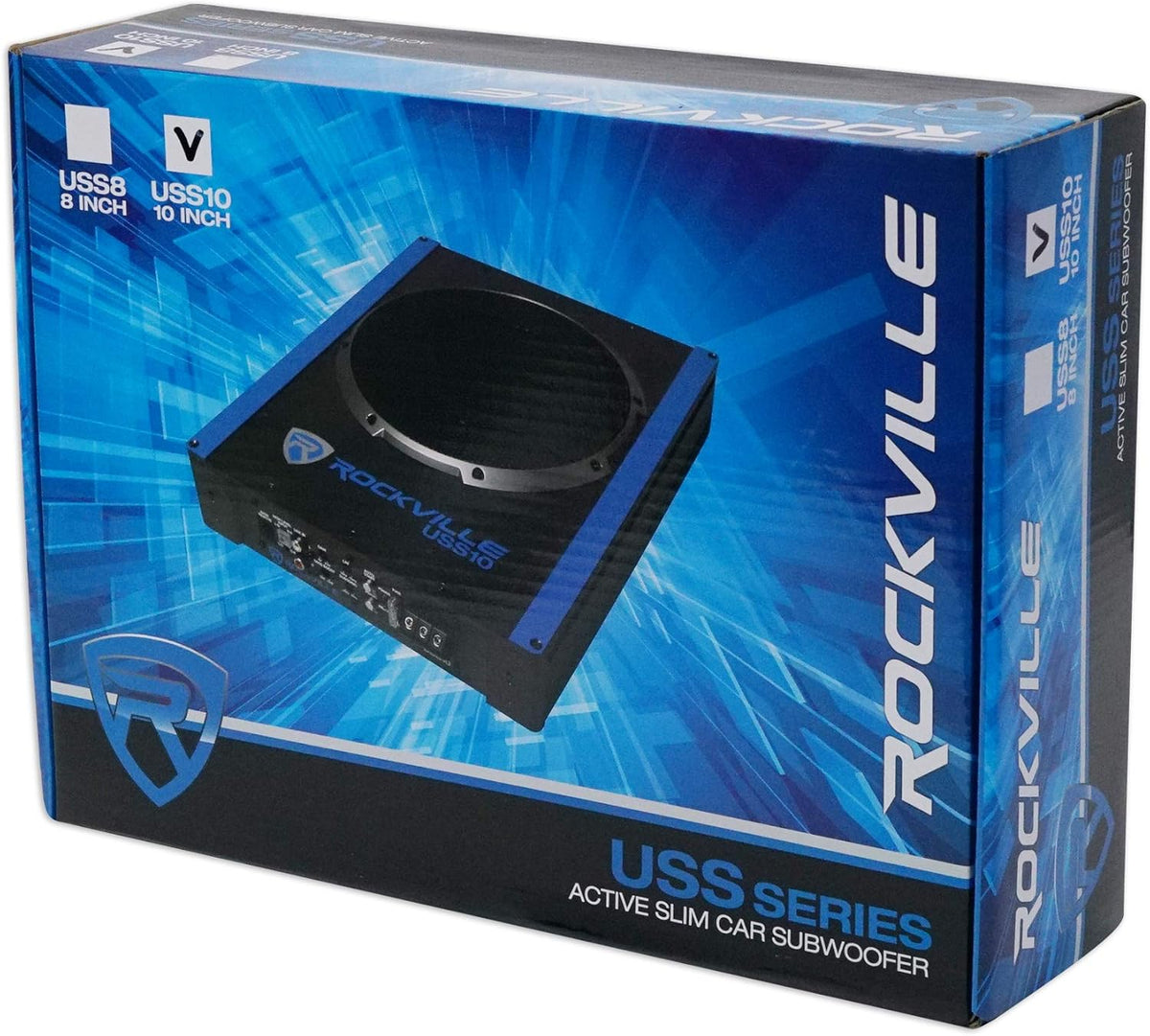 10" 800w Slim Under-Seat Active Powered Car Subwoofer M89059