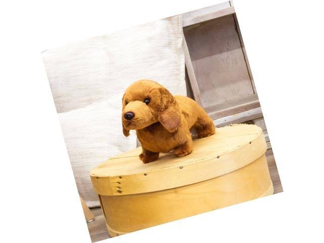 Caramel Brown Dachshund Plush Stuffed Animal Toy Z946238