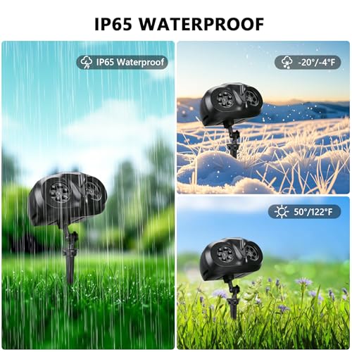 3D Ocean Wave & 72 HD Patterns Holiday Projection Light with Remote T574333