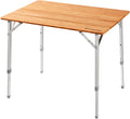Bamboo Folding Camping Table with Carry Bag P462634